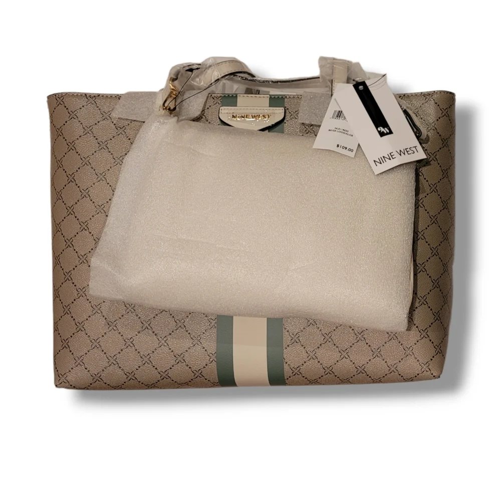 NWT Nine West 2-Piece Tote Bag and Shoulder Bag Set